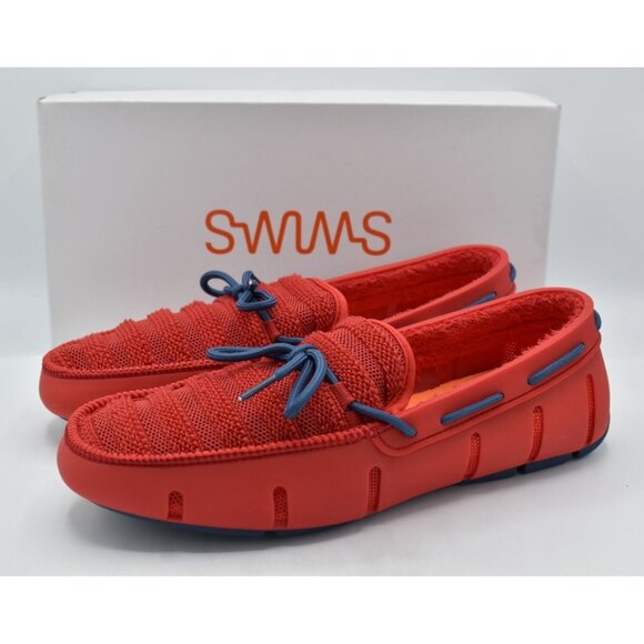 SWIMS Mens Size 8 Terry Loafer Red Ensign Blue Slip On Loafers Shoes - Picture 1 of 12